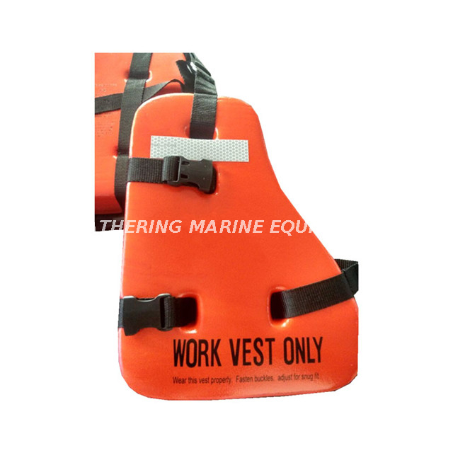 Marine 150N Three Pieces Life Jacket PVC Foam Work Jacket Oil Platform Vest