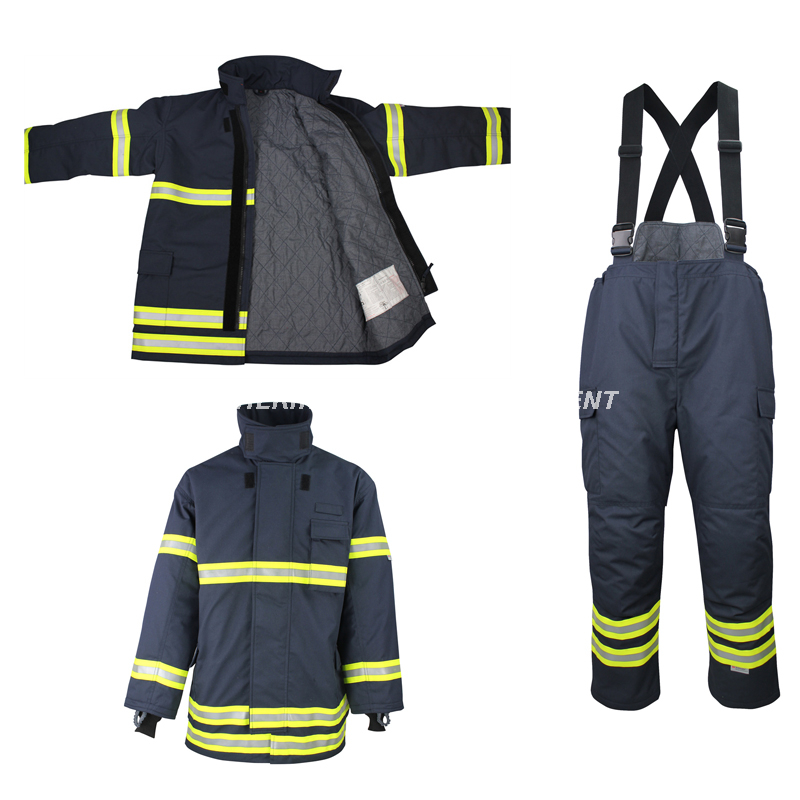 EN Standard Fire Suit Waterproof Fireprooof Fire Fighting Suit Firemen Overalls Fireman's Outfit