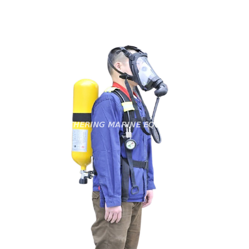 Double cylinders self-contained positive pressure air breathing apparatus 