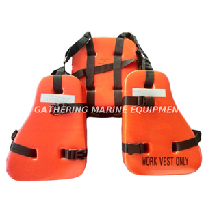 Marine 150N Three Pieces Life Jacket PVC Foam Work Jacket Oil Platform Vest